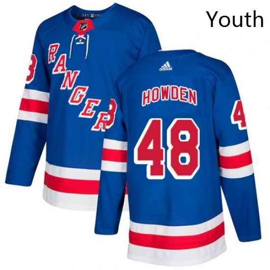 Youth Adidas New York Rangers 48 Brett Howden Premier Royal Blue Home NHL Jersey